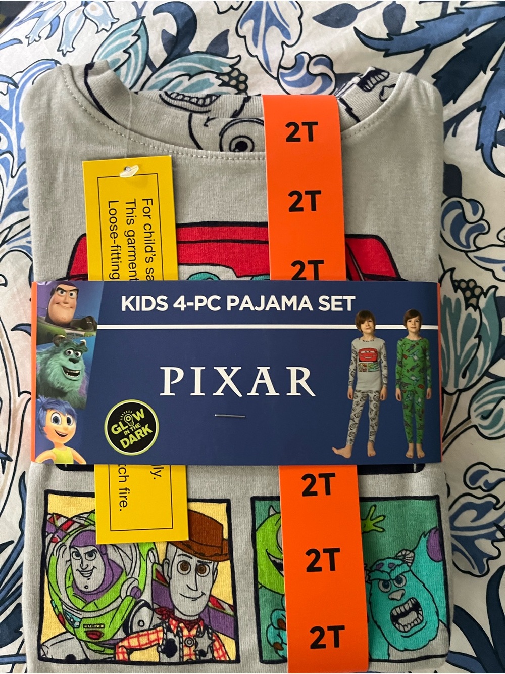 Disney Green  and gray Toy Story Kids 4-PC Pajama Set